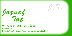 jozsef tot business card