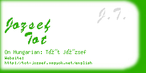 jozsef tot business card